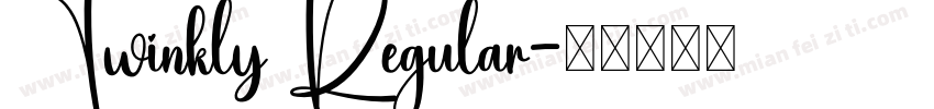 Twinkly Regular字体转换